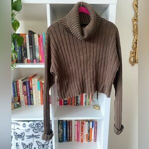 Forever 21 Cropped Ribbed Turtleneck